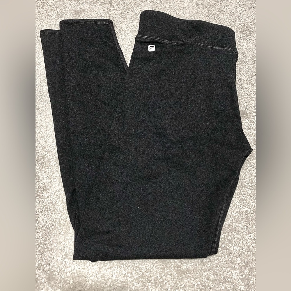 Fabletic black leggings, detailed waistband